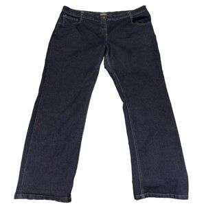 Apparel Collection Jeans Women 24W Straight Leg Dark Wash Stretch Denim Casual